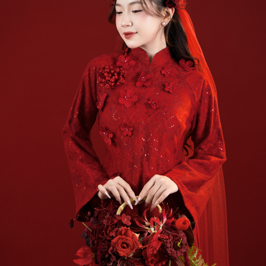 Mẫu Áo Dài Cưới